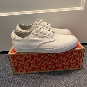 All white Vans size 10.5